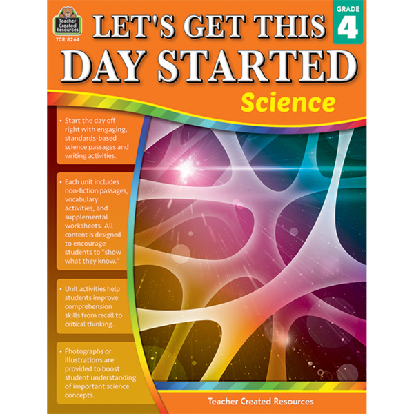 Teacher Created Resources Lets Get This Day Started: Science Book, Grade 4 TCR8264